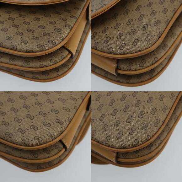 GUCCI Micro GG Supreme Shoulder Bag Pvc Beige Gold 001 406 001 406 - Picture 10 of 13